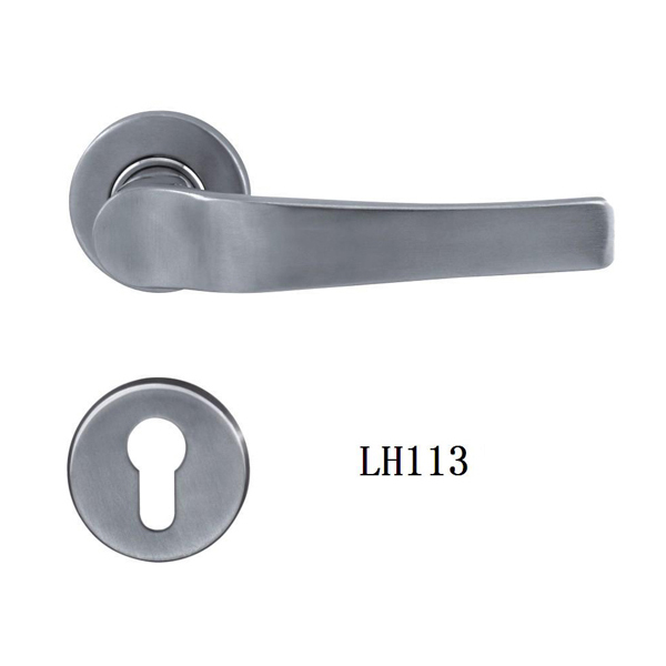 Stainless Steel Casting Door Handles On Rose