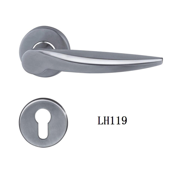 Stainless Steel Casting Door Handles On Rose