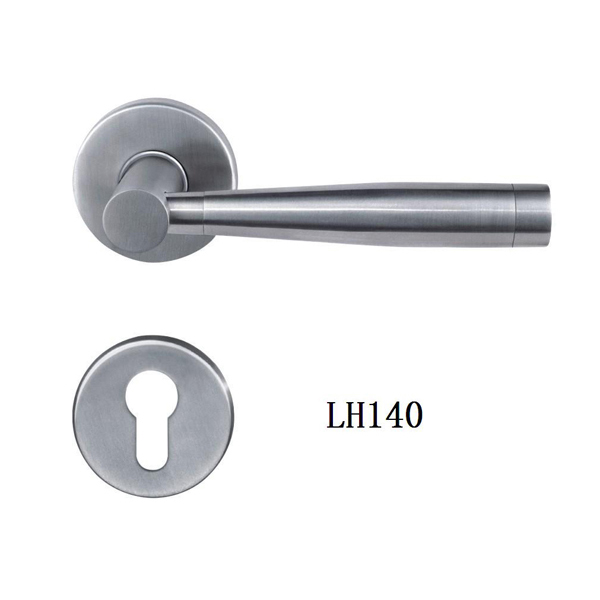 Solid forged rossette stainless steel door handles