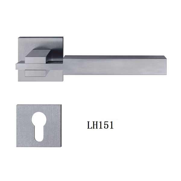 Brush Solid Stainless Steel lever door handle