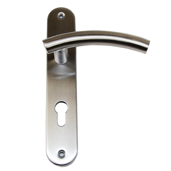 Stainless Steel Door Handles On Backplates