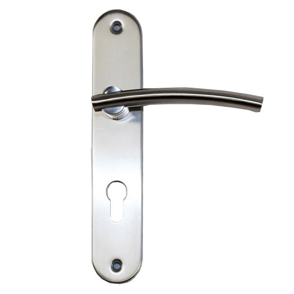 Stainless Steel Door Handles On Backplates