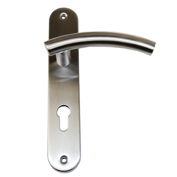 Stainless Steel Door Handles On Backplates