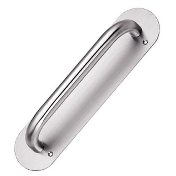 Stainless Steel Door Handles On Backplates