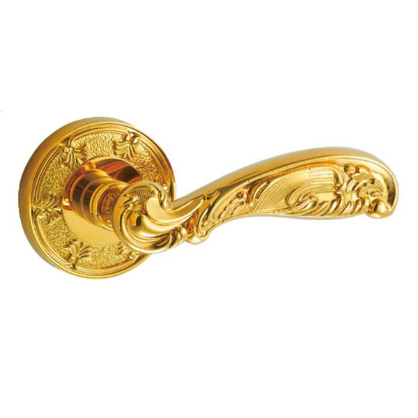 High quality black solid modern design Brass wooden retro door handle