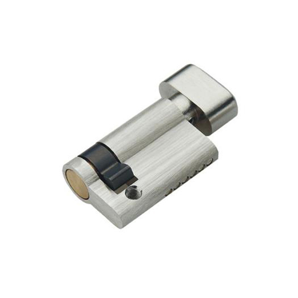 brass turn knob cylinder lock keyless for bathroom