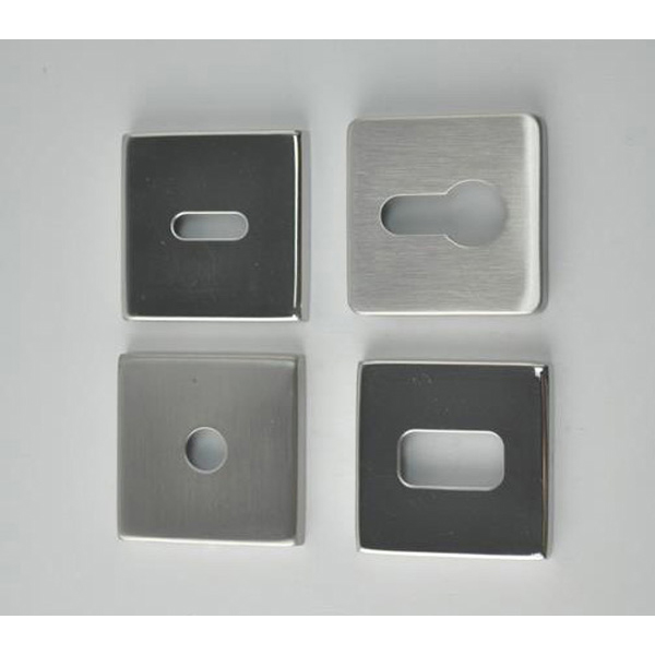 Stainless Steel Square Euro Profile Escutcheons