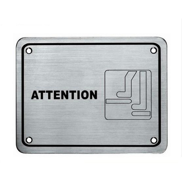 Signatures Pull Push notice mark Sign plate