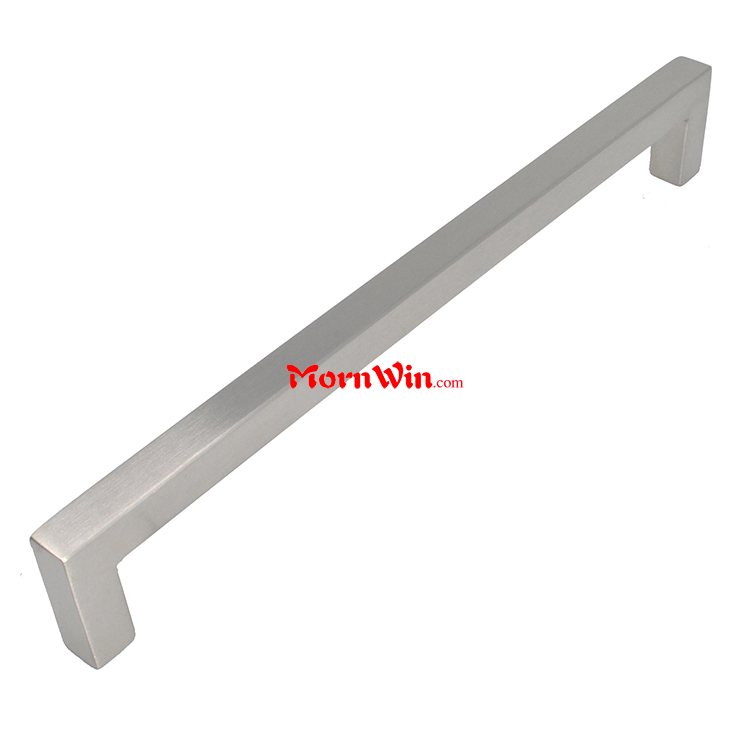 Dia10mm 12mm 14mm furniture kitchen cabinet brush stainless steel square pull handle