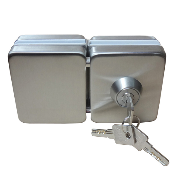 double side open commercial sliding glass door lock