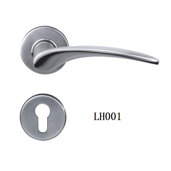 Stainless Steel Casting Door Handles On Rose