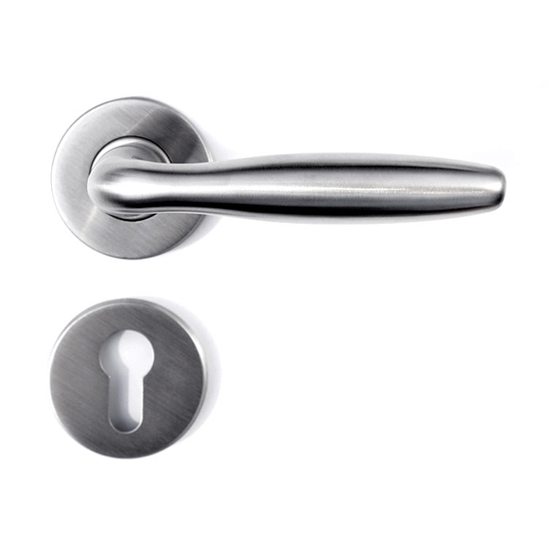 Stainless Steel Casting Door Handles On Rose