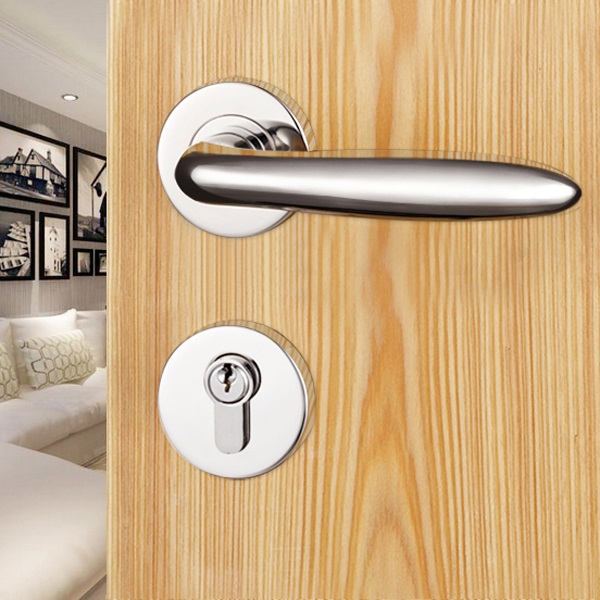 Stainless Steel Solid Mirror Door Handles