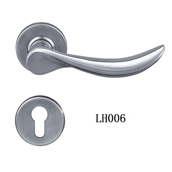 Stainless Steel Casting Door Handles On Rose