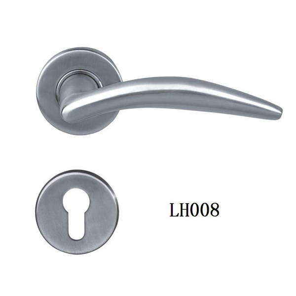 Stainless Steel Casting Door Handles On Rose