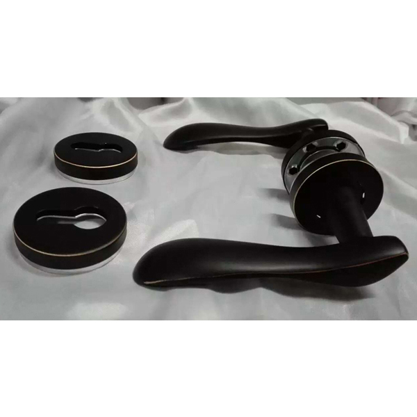 Stainless steel black door handle