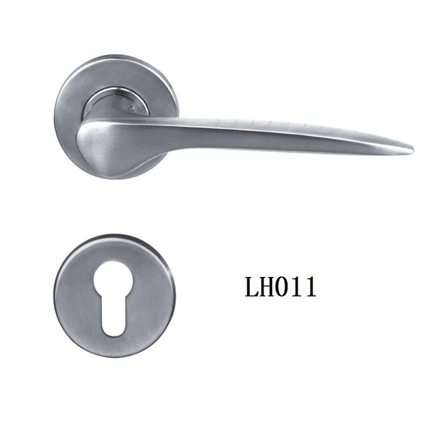 Stainless Steel Casting Door Handles On Rose