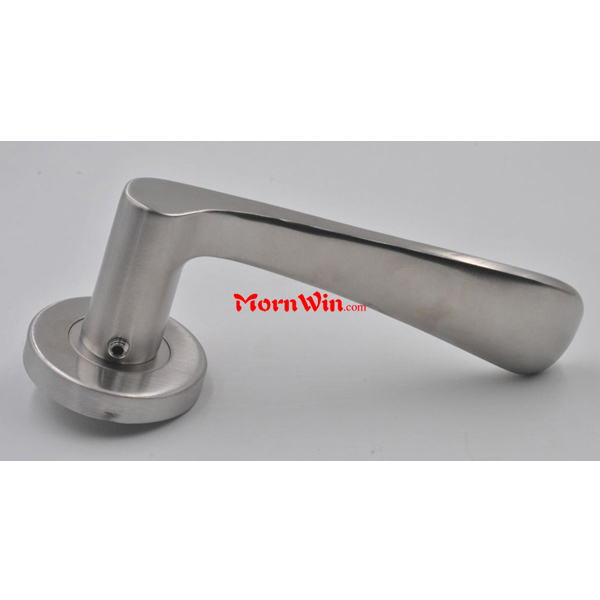 Stainless steel double side door pull handle with lock