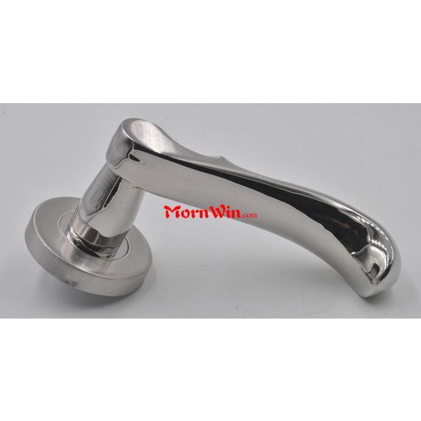 Modern Door Lever Handle Set Bathroom Design Stainless Steel Made Hotel Door Lever Handle