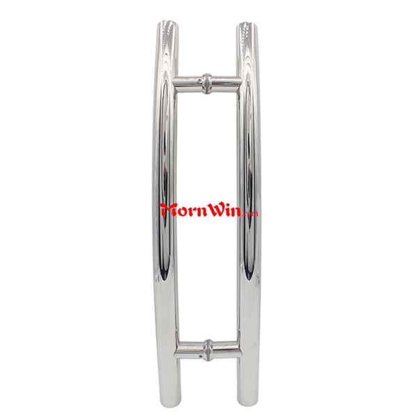 Double bend stainless steel handle glass door handle pull handle