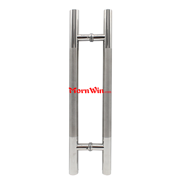 Double sided 304 stainless steel door handle glass push pull door handle
