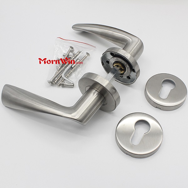 Hot sale Stainless steel solid door handles and locks in Dubai for metal doors