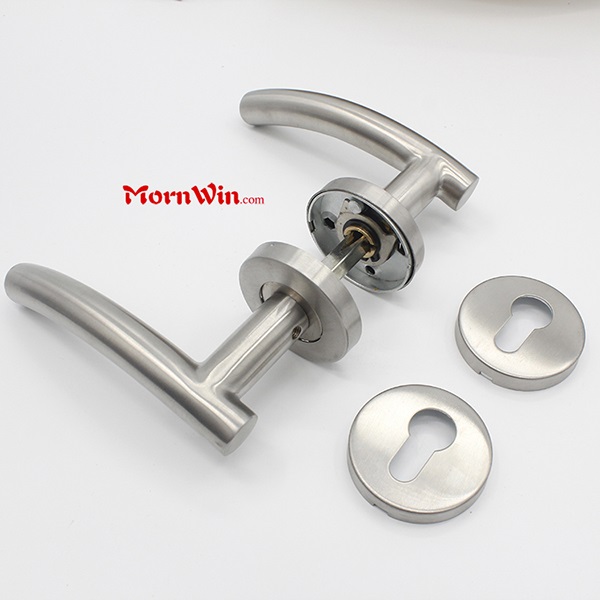Stainless steel cheap tube double sided door handle
