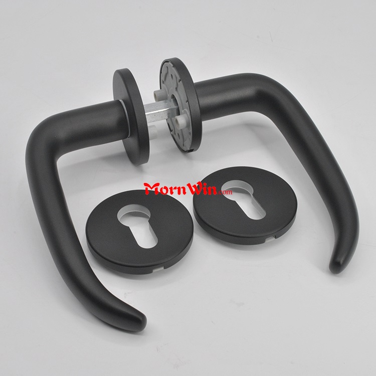 Jiangmen supplier Matt Black Aluminum house heavy duty lever door handle manufacturer