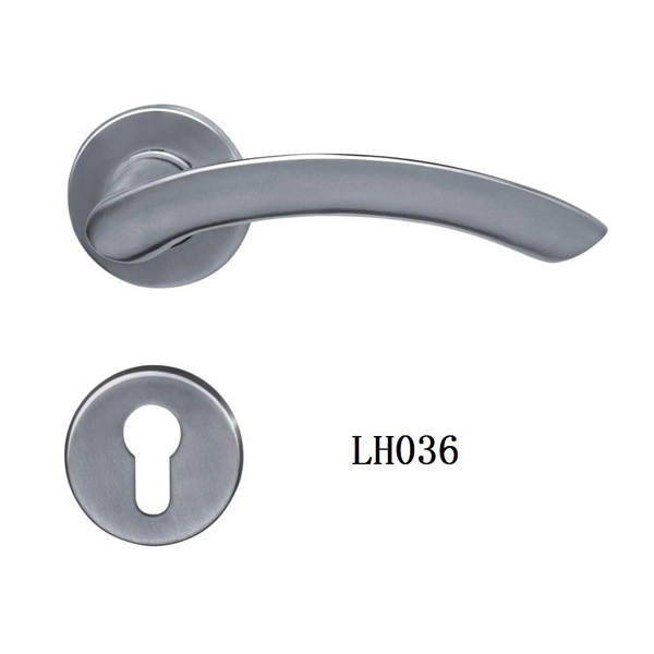 Stainless Steel Casting Door Handles On Rose