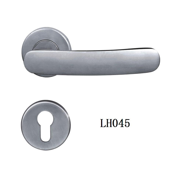 Stainless Steel Casting Door Handles On Rose