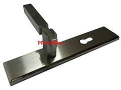 LH151 Italy high end modern style square solid Satin Stainless steel door lever handle on plate China Factory