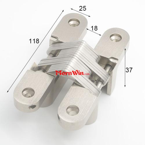 118mm Zinc Alloy Hidden Invisible Concealed Door Hinge