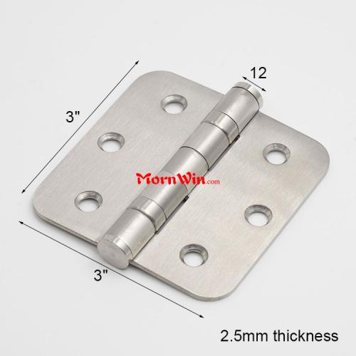 3 Inch Stainless Steel American Round Corner Door Hinge