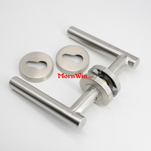 304 Stainless Steel Tube Lever Residential Door Handle