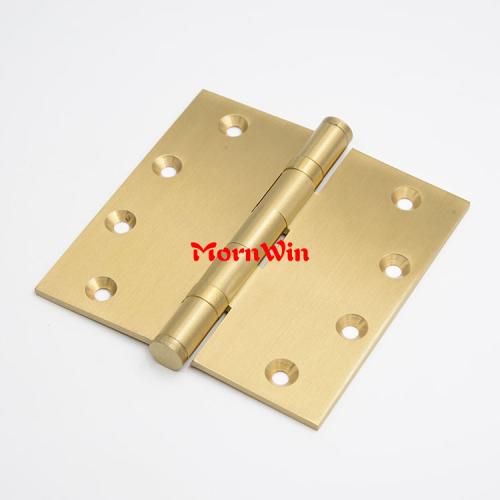 4 Inch Solid Brass Square Barrel Door Hinges