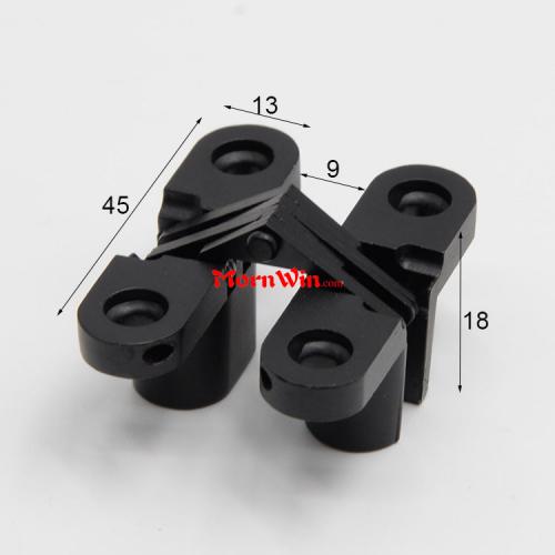 45mm Black Zinc Alloy Concealed Door Hinge