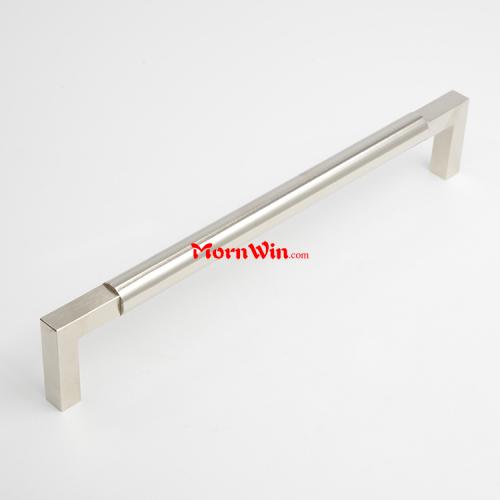 Brushed Nickel Cabinet Round T Bar Pull Handle