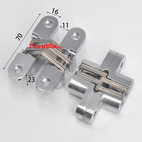 70mm Zinc Alloy Cross Concealed Hinge