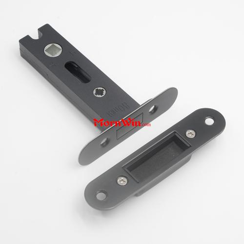 80mm Black Passage Door Magnetic Tubular Latch Lock