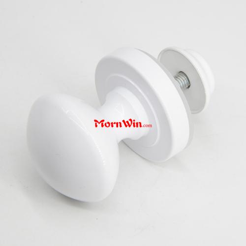 Aluminum White Shower Glass Door Knob Handles