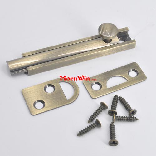 Antique Brass Door Surface Bolt Latch Lock