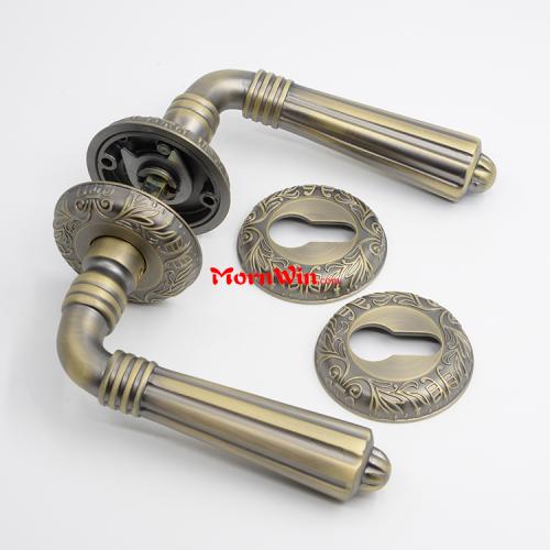 Antique Brass Double Side Lever Door Handle