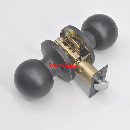 Black Ball Door Knob Passage Lock Cylindrical Knobsets