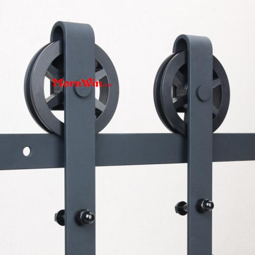 Black Sliding Barn Door Roller Wheel Hardware
