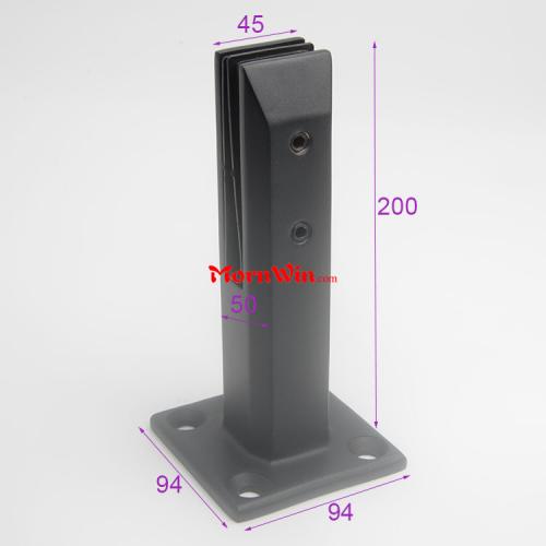 Black Stainless Steel Glass Pool Deck Fence Spigot