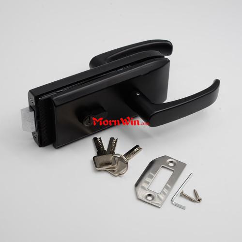 Black Stainless Steel Shower Glass Door Lock