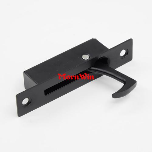 Black Stainless Steel Sliding Door Pulls Flush Hook Handle