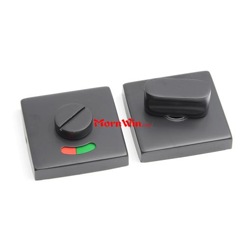 Black Stainless Steel Turn Knob Toilet Indicator Lock