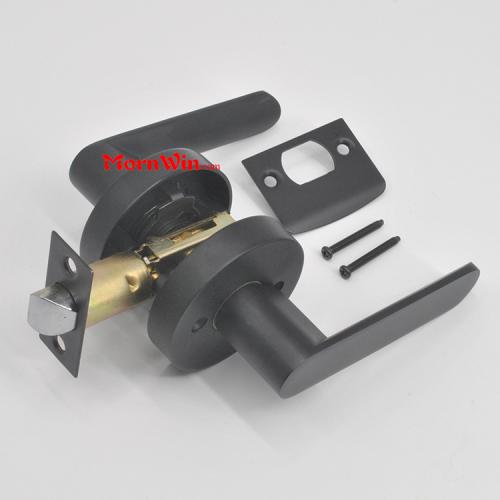 Black Zinc Alloy Passage Door Tubular Lock