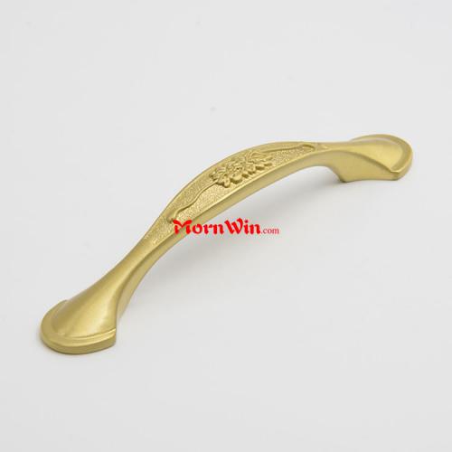 Brass Curved Kitchen Cabinet Cupboard Drawer Pulls Handle